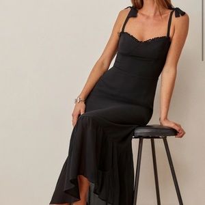 Reformation Nikita Dress in black size 6